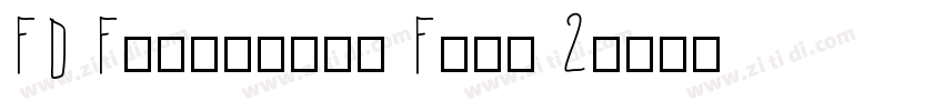 FD Foootball Font 2字体转换